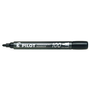 MARCATORE PERMANENTE 100 NERO P.TONDA 4.5MM PILOT COD. 002705