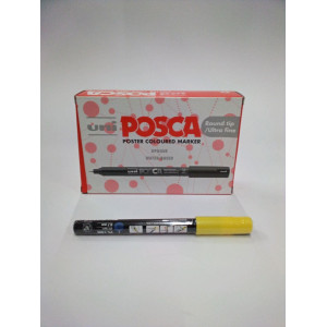 MARCATORE UNI POSCA PEN PC1M P.EXTRA FINE 0,7MM GIALLO UNI MITSUBISHI COD. M PC1MR G