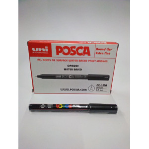 MARCATORE UNI POSCA PEN PC1M P.EXTRA FINE 0,7MM NERO UNI MITSUBISHI COD. M PC1MR N