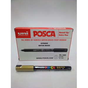 MARCATORE UNI POSCA PEN PC1M P.EXTRA FINE 0,7MM ORO UNI MITSUBISHI COD. M PC1MR ORO