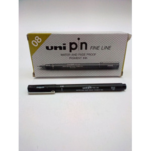 PIN FINELINER NERO PUNTA 0.8MM UNI MITSUBISHI COD. M PIN108 N