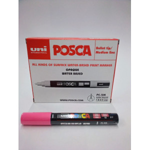 MARCATORE UNI POSCA PC5M P.MEDIA 1,8-2,5MM ROSA UNI MITSUBISHI COD. M PC5M RA