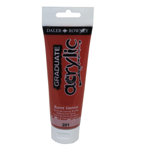 COLORE ACRILICO FINE GRADUATE TUBO 120 ML TERRA SIENA BRUCIATA DALER ROWNEY COD. D123120201