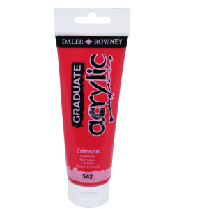 COLORE ACRILICO FINE GRADUATE TUBO 120ML CREMISI DALER ROWNEY COD. D123120542