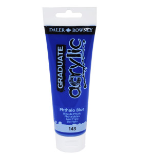 COLORE ACRILICO FINE GRADUATE TUBO 120 ML BLU FTALO DALER ROWNEY COD. D123120143