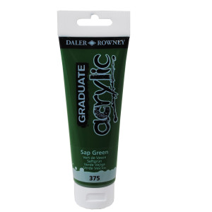 COLORE ACRILICO FINE GRADUATE TUBO 120 ML VERDE VESCICA DALER ROWNEY COD. D123120375