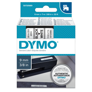 NASTRO DYMO TIPO D1 (9MMX7M) NERO/BIANCO 409130 COD. S0720680