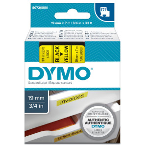 NASTRO DYMO TIPO D1 (19MMX7MT) NERO/GIALLO 458080 COD. S0720880