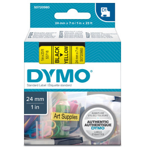 NASTRO DYMO TIPO D1 (24MMX7MT) NERO/GIALLO 537180 COD. S0720980