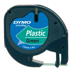 NASTRO IN PLASTICA DYMO LETRATAG 12MMX4M VERDE 912040 COD. S0721640