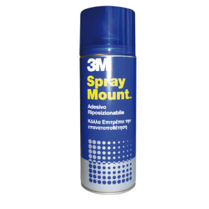 ADESIVO SPRAY 3M MOUNT RIPOSIZIONABILE - TRASPARENTE 400ML COD. 58952