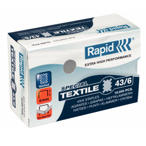 SCATOLA 10.000 PUNTI SPECIAL TEXTILE RAPID 43/6 COD. 24872200