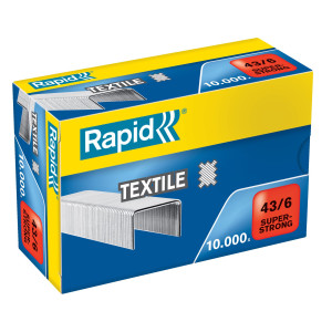 SCATOLA 10.000 PUNTI SPECIAL TEXTILE RAPID 43/6 COD. 24872200