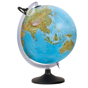 GLOBO GEOGRAFICO ILLUMINATO A RILIEVO URANIO D 30CM TECNODIDATTICA COD. 0333URFRITKNTL46