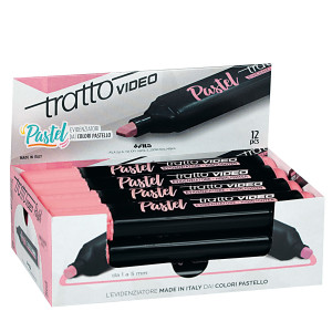 EVIDENZIATORE TRATTO VIDEO PASTEL ROSA POMPELMO COD. 833507