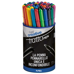 BARATTOLO 50 PENNARELLI TRATTO PEN COLORI ASSORTITI COD. 807100