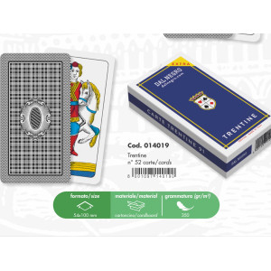 CARTE DA GIOCO TRENTINE 52PZ