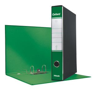 REGISTRATORE OXFORD G82 VERDE DORSO 5CM F.TO COMMERCIALE ESSELTE COD. 390782180 CONFEZIONE DA 8