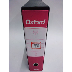 REGISTRATORE OXFORD G85 FUCSIA DORSO 8CM F.TO PROTOCOLLO ESSELTE COD. 390785900