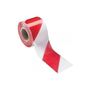 ROTOLO NASTRO PLASTICA BIANCO/ROSSO MT.200 COD. 06099