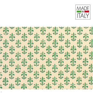 ROTOLO CARTARIVESTO 50X500CM GIGLIO VERDE LAVABILE REX58 COD. REX58-771