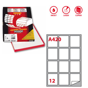 ETICHETTA 63.5X72 A420 - CF. DA 100