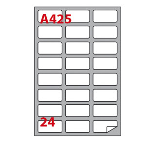 ETICHETTA 64X34 A425 - CF. DA 100