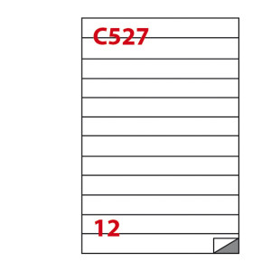 ETICHETTA 210X25 C527 - CF. DA 100
