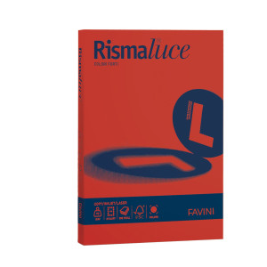 CARTA RISMALUCE 140GR A4 200FG ROSSO SCARLATTO 61 FAVINI COD. A65C204