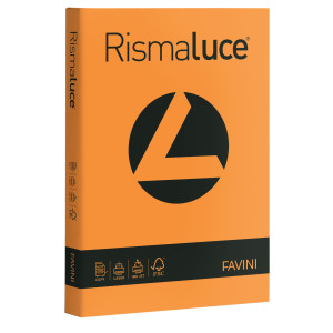 CARTA RISMALUCE 140GR A4 200FG ARANCIO 56 FAVINI COD. A65E204