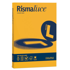 CARTA RISMALUCE 140GR A4 200FG GIALLO ORO 52 FAVINI COD. A65H204