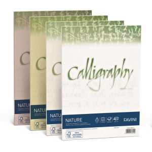 CALLIGRAFHY NATURE 250 GR.A4 OLIVA - CF. DA 50