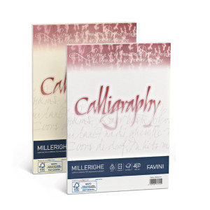 CALLIGRAPHY MILLERIGHE 200 GR. A4 AVORIO 02