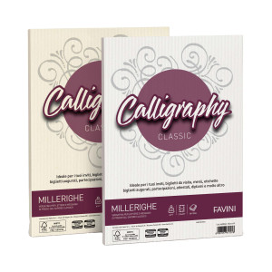 CALLIGRAPHY MILLERIGHE 200 GR. A4 AVORIO 02