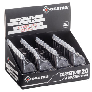 CORRETTORE A NASTRO 20 METRI 5MMX20MT INVOLUCRO NERO OSAMA COD. OW 10121