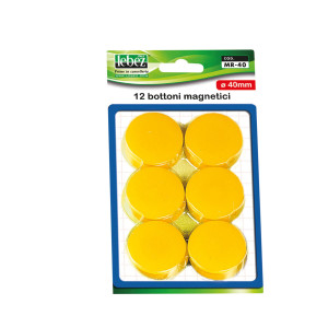 BLISTER 12 MAGNETI MR-40 ROSSO DIAM.40MM COD. MR-40-R