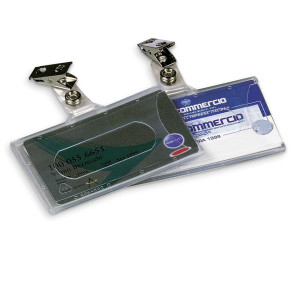 PORTA BADGE 9X5,6 CM SEMIRIGIDO C/CLIP31-070 - CF. DA 50