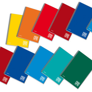 MAXIQUADERNO A4 SPIRALATO 5MM C/FORI 70GR 140FG ONE COLOR BLASETTI COD. 1160 CONFEZIONE DA 3