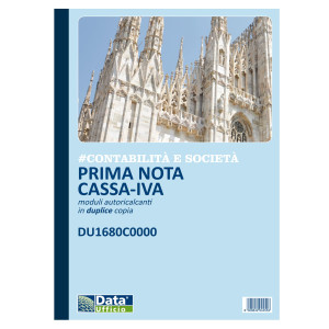 BLOCCO PRIMA NOTA CASSA/IVA 50/50COPIE AUTOR. 29,7X21,5CM DU1680C0000 COD. DU1680C0000