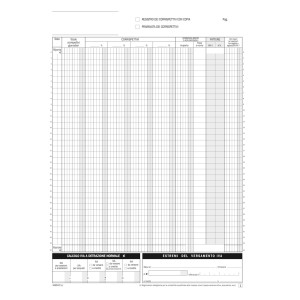 BLOCh CORRISPETTIVI 2C COD. DU168512C00