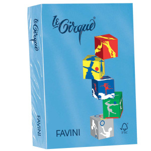 CARTA LECIRQUE A4 80GR 500FG AZZURRO REALE 204 FAVINI COD. A71G504