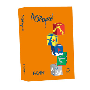 CARTA LECIRQUE A4 80GR 500FG ARANCIO 205 FAVINI COD. A71E504