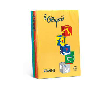 CARTA LECIRQUE A4 80GR 500FG MIX 5 COLORI INTENSI FAVINI COD. A71X514