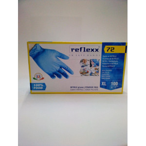 GUANTI MONOUSOIN NITRILE AZZURRI XL COD.R72 CF 100
