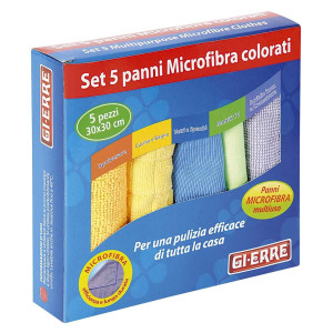 SET 5 PANNI MICROFIBRA ART.499