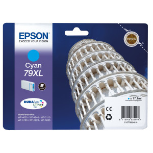 TANICA INCH. A PIGMENTI CIANO DURABRITE ULTRA SERIE 79XL/ TORRE DI PISA BLISTER COD. C13T79024010