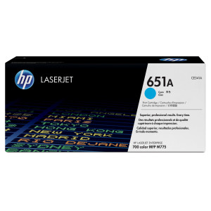 HP 651A TONER CARTRIDGE CIANO COD. CE341A