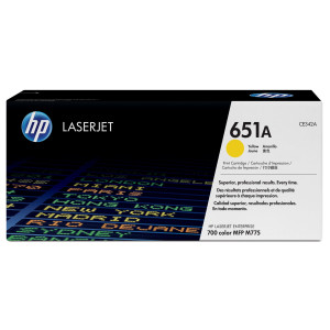 HP 651A TONER CARTRIDGE GIALLO COD. CE342A