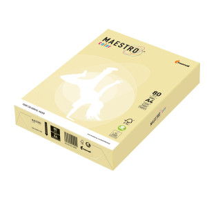 CARTA MAESTRO COLOR A4 210X297MM 80GR 500FG GIALLO TENUE YE23 MONDI COD. 7016
