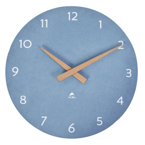 OROLOGIO DA PARETE D30CM BIANCO/LEGNO HORMILENA ALBA COD. HORMILENA BC